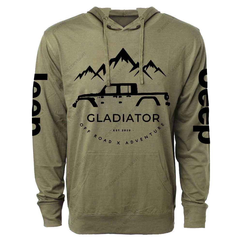 Gladiator 4x4 Off Road Adventure Jp Oversized Lightweight Hoodie