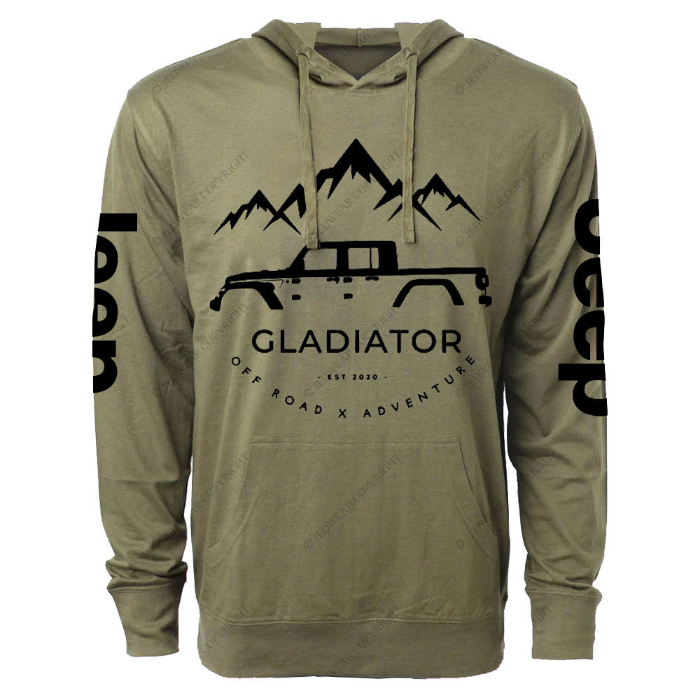 Gladiator 4x4 Off Road Adventure Jp Oversized Lightweight Hoodie