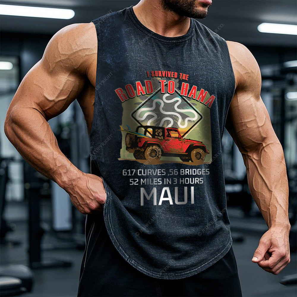 I Survived The Road To Hana Curves  Jp - Men Tank