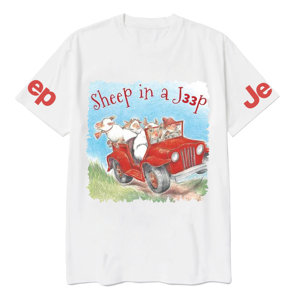Sheep In A Car Jp T-Shirt