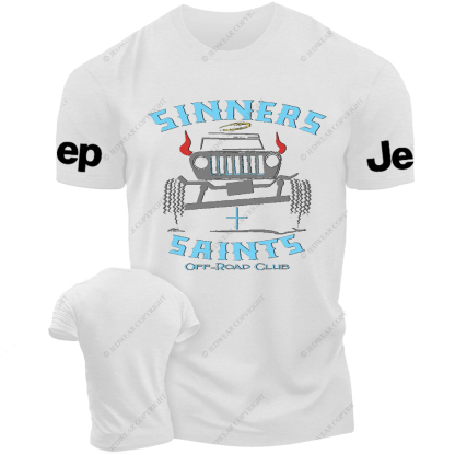 Sinners and Saints District Religion Jesus Jp T-Shirt