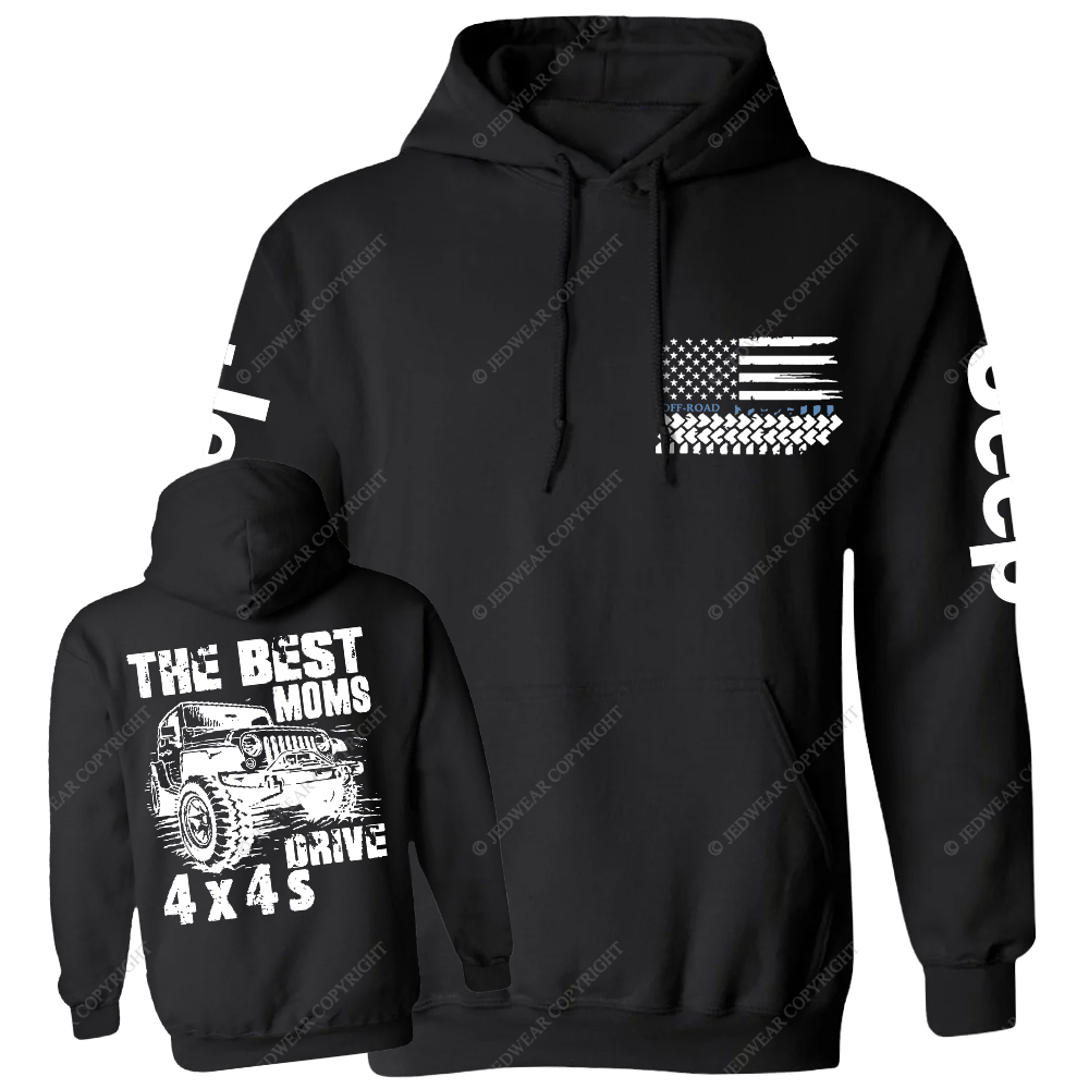 The Best Moms Drive 4x4 Jp Casual Hoodie