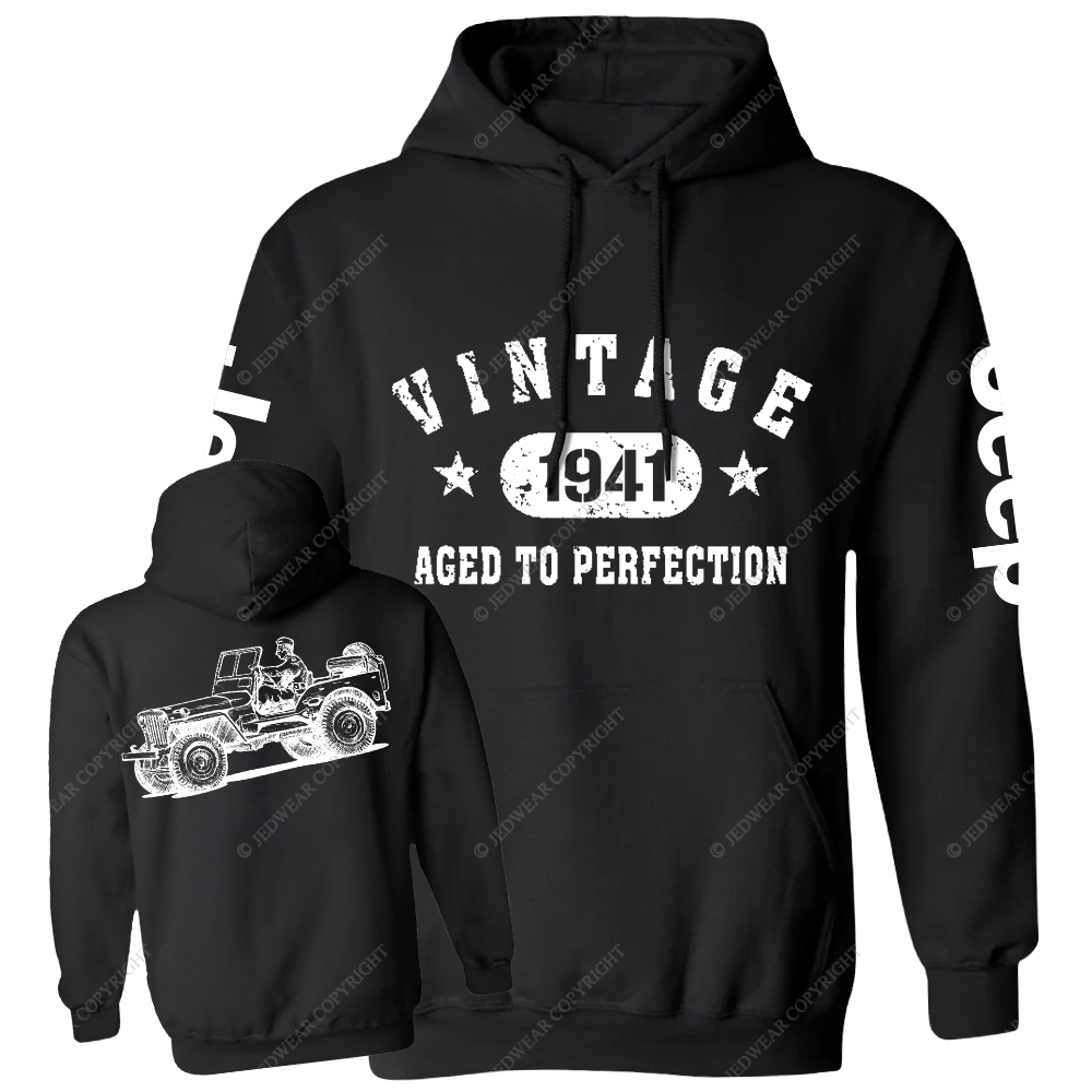 Vintage Aged To Perfection 1941 Jp Casual Hoodie