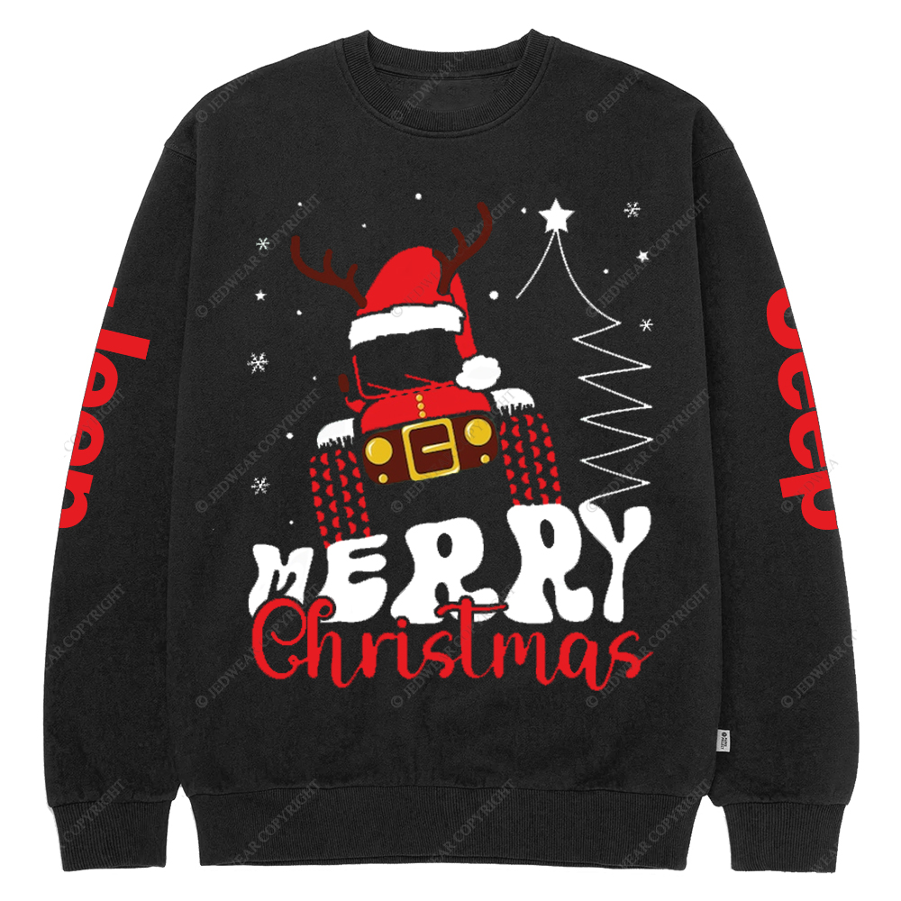 Christmas Offroad Car Jp Crew Neck Sweatshirt