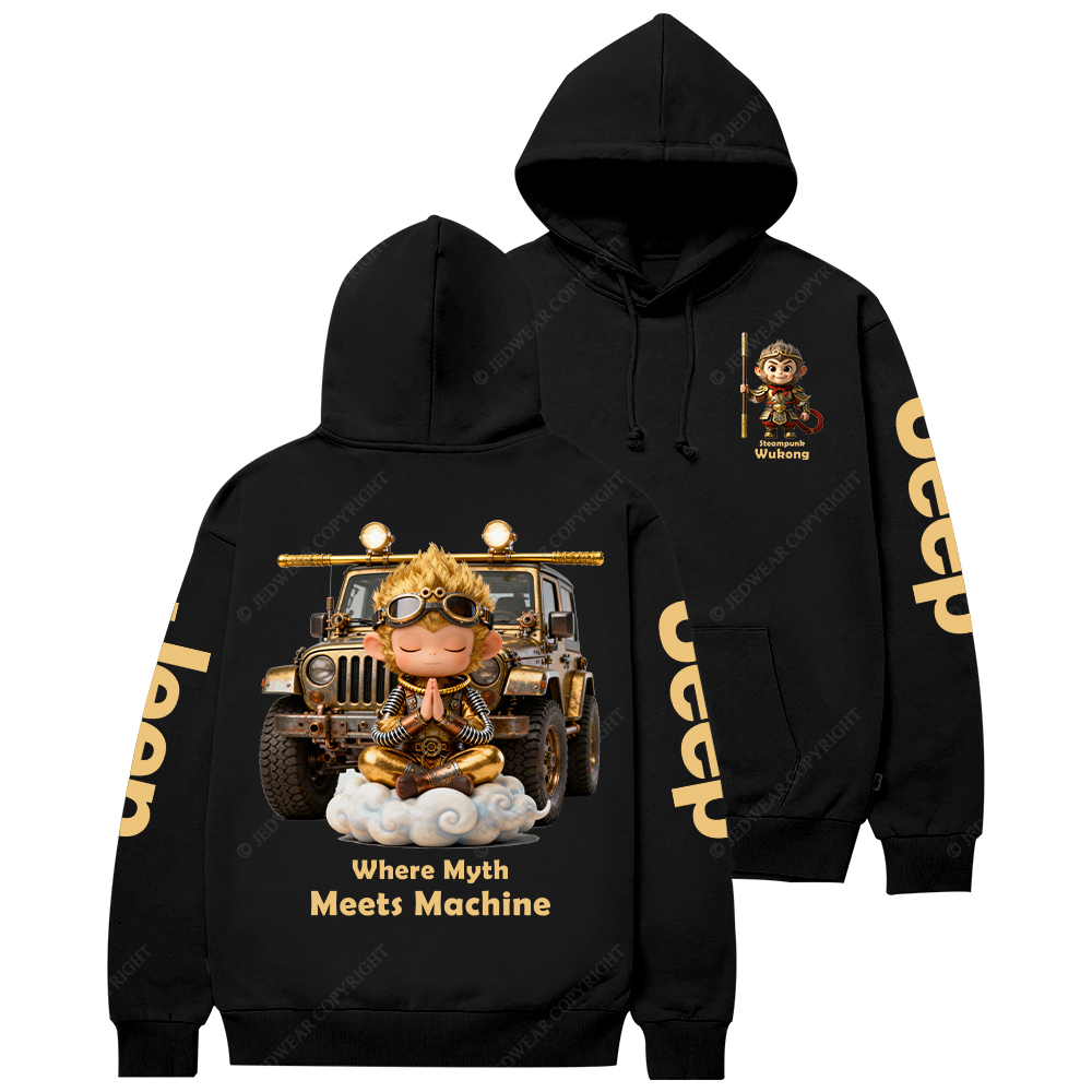 Steampunk Wukong Where Myth Meets Machine Jp Casual Hoodie