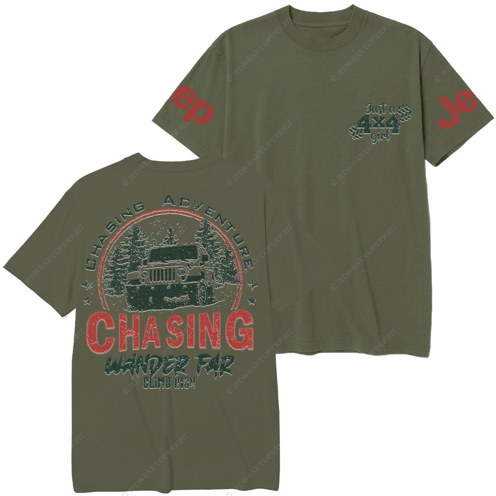 Chasing Adventure Climb High Wander Far Jp T-Shirt