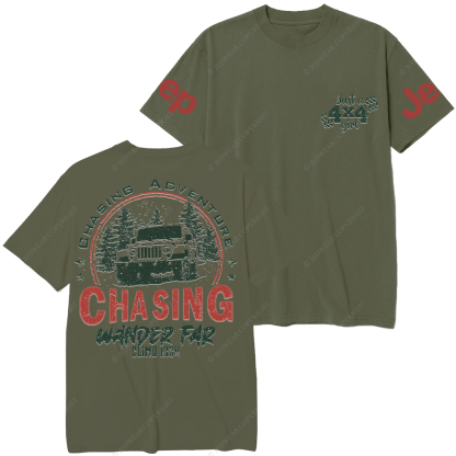 Chasing Adventure Climb High Wander Far Jp T-Shirt