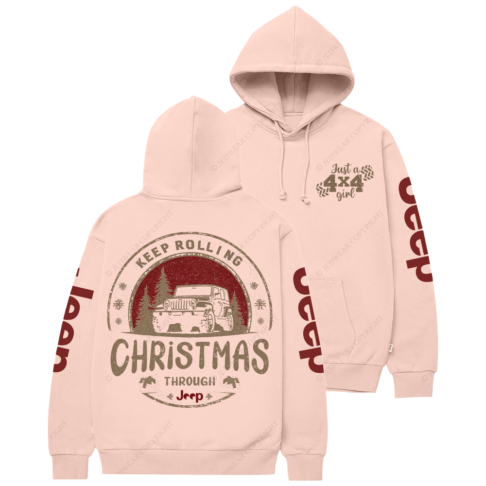 Keep Rolling Through Christmas Jp Casual Hoodie