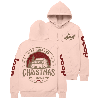 Keep Rolling Through Christmas Jp Casual Hoodie