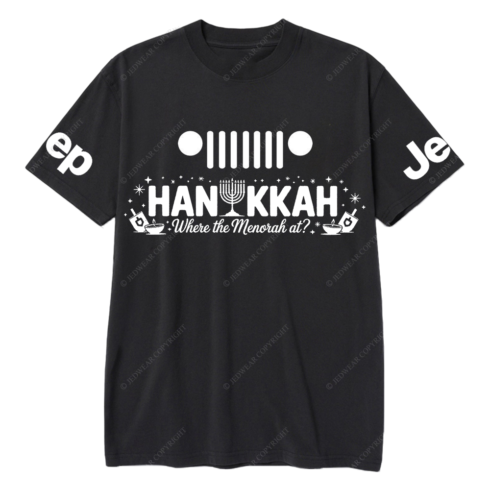 Funny Hanukkah Jewish Holiday Dreidel Menorah Joke Judaism Jp T-Shirt