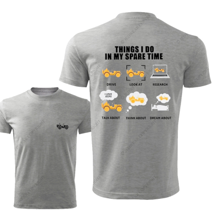 Jp Things I Do In My Spare Time Every Day T-Shirt