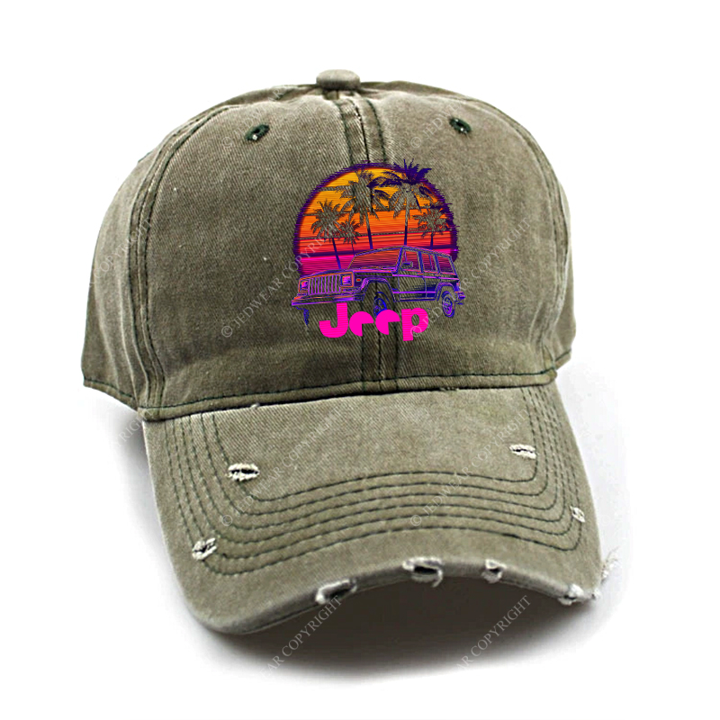 Palm Trees Beach Jp Baseball Cap