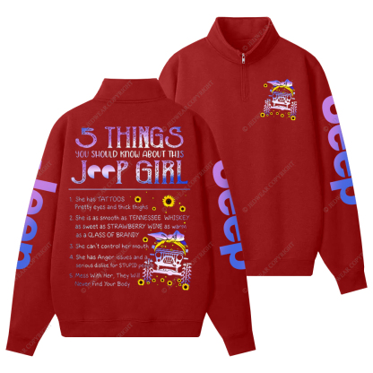 5 Things You Should Know About This Girl Jp Half-Zip Jacket Sweatshirt