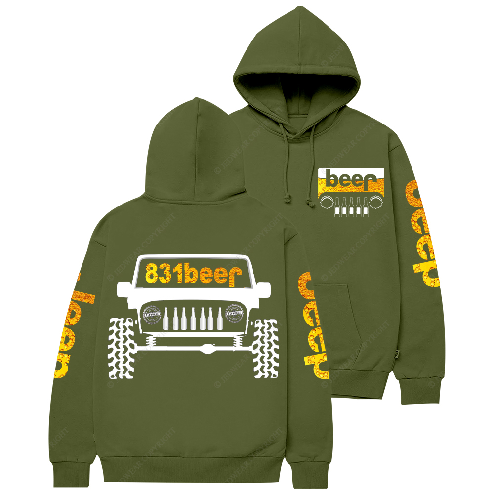 Funny Retro Beer 831 Jp Casual Hoodie