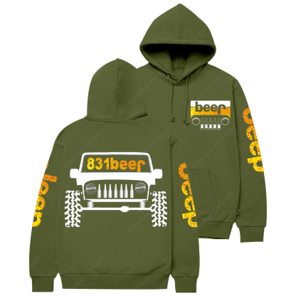 Funny Retro Beer 831 Jp Casual Hoodie