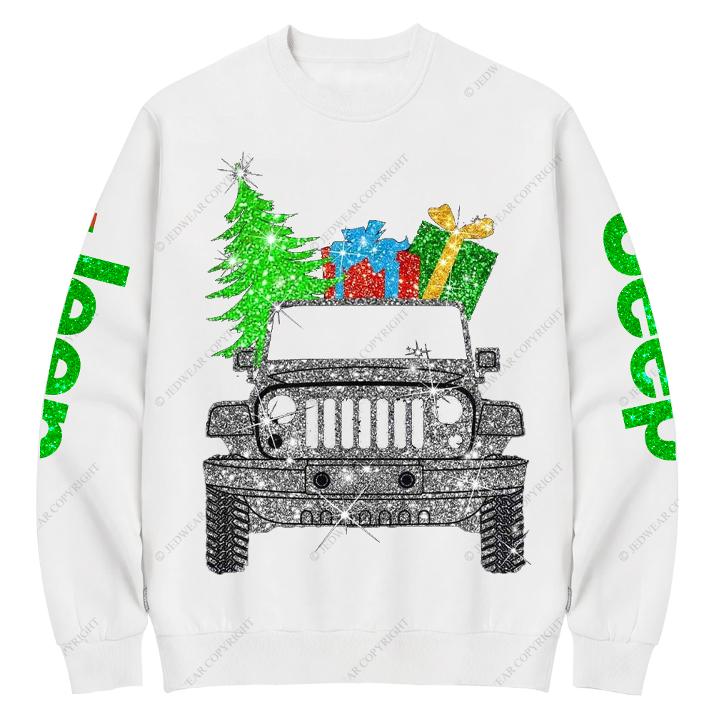 Merry Christmas Bling Jp Crew Neck Sweatshirt