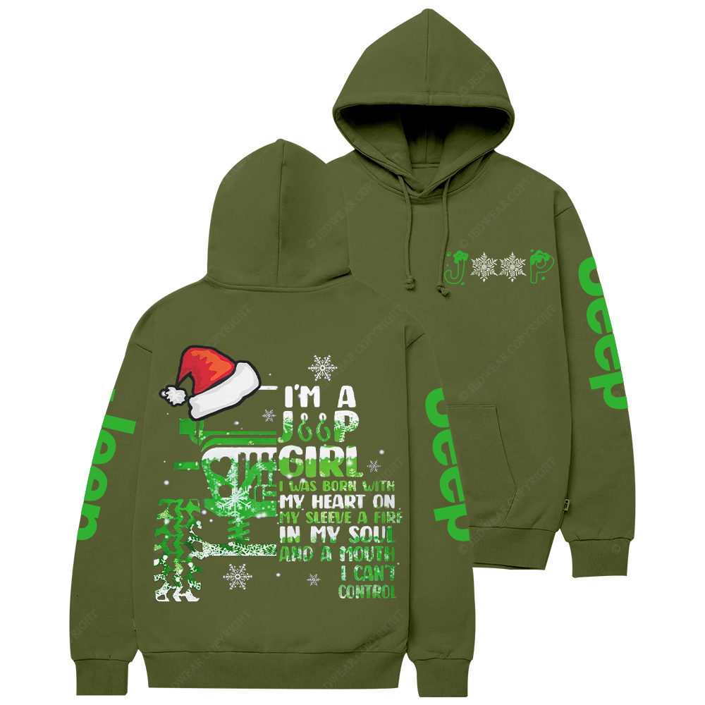 I'm A Jp Girl Santa Hat Jp Casual Hoodie