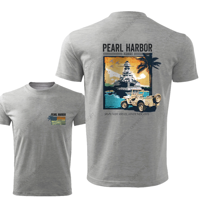 Pearl Harbor Hawaii Sunset Lighthouse JP T-Shirt