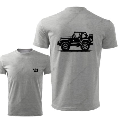 Jp YJ Car Model Front And Rear Design  Jp T-Shirt