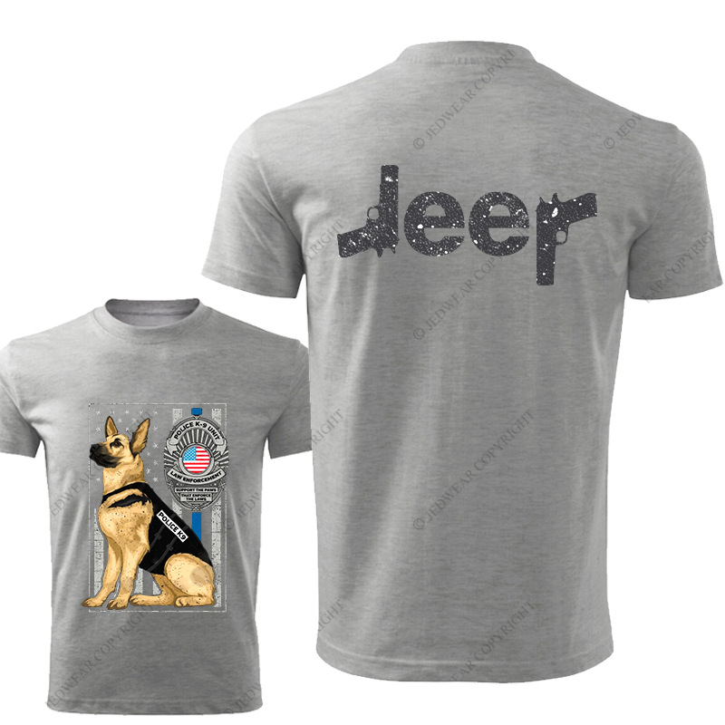 American Flag Police K9 Unit Police Dog Jp T-Shirt