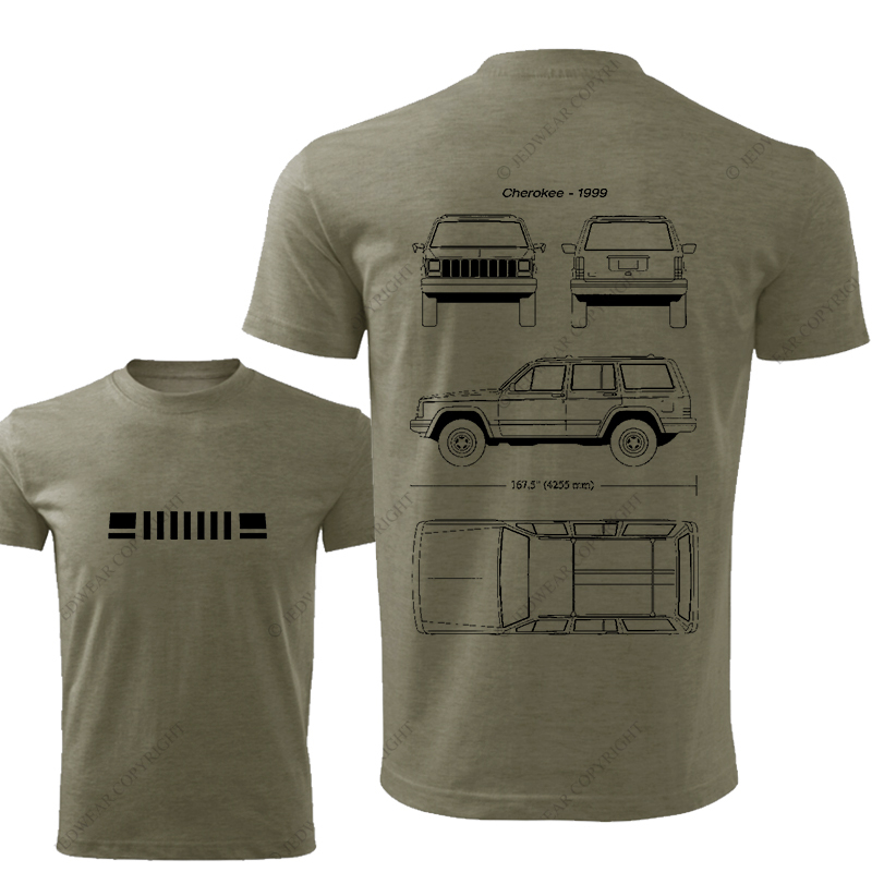 Cherokee 1999 Stick Figure Line Art Jp T-Shirt