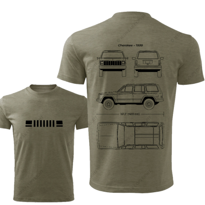 Cherokee 1999 Stick Figure Line Art Jp T-Shirt