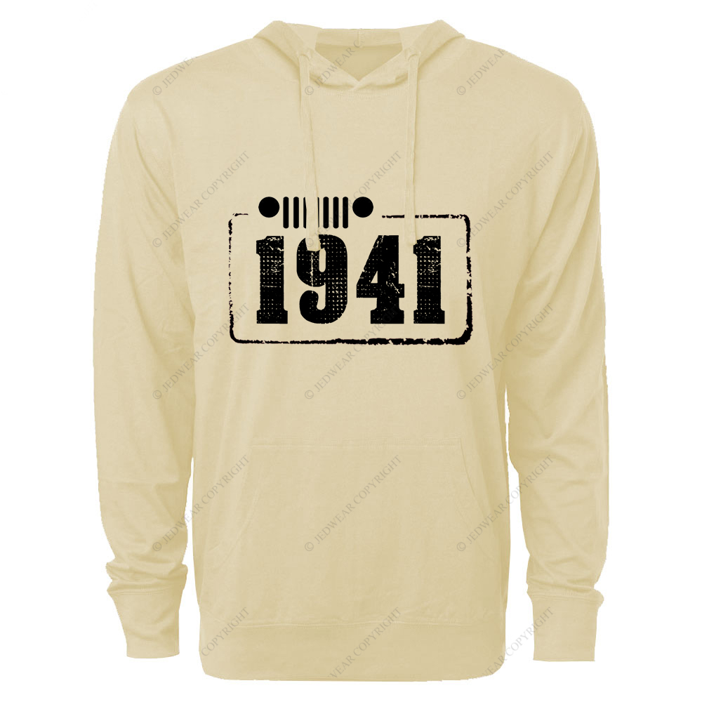 Created Times 1941 Jp Oversized Lightweight Hoodie