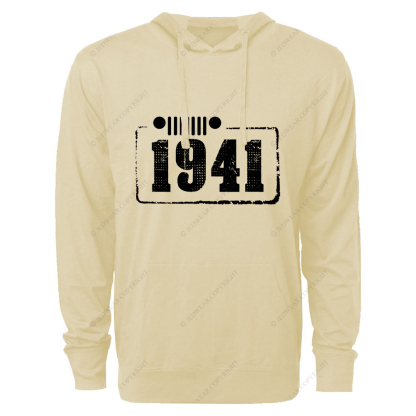 Created Times 1941 Jp Oversized Lightweight Hoodie