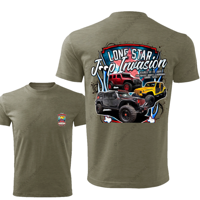 Great Smoky Mountain Lone Star Car Invasion Jp T-Shirt