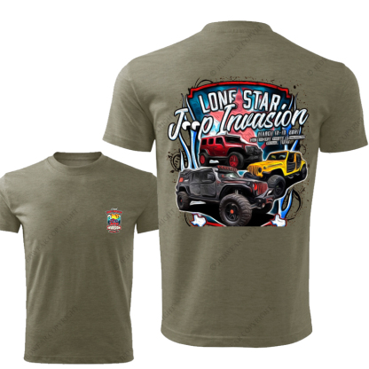 Great Smoky Mountain Lone Star Car Invasion Jp T-Shirt
