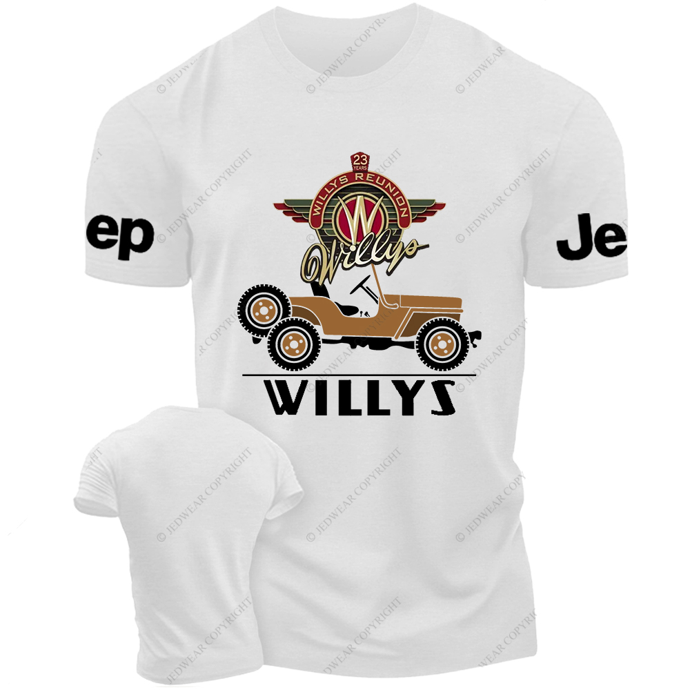 Army Military Vehicle Truck Brown Willys Jp T-Shirt