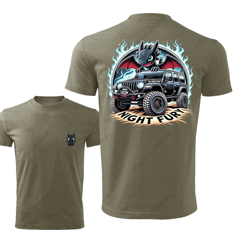 Night Fury Halloween A Little Bat Is Driving Rubicon Jp T-Shirt