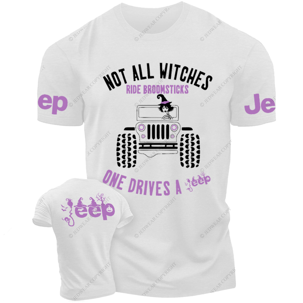Halloween Not All Witches Ride Broomsticks One Drive A Car Jp T-Shirt