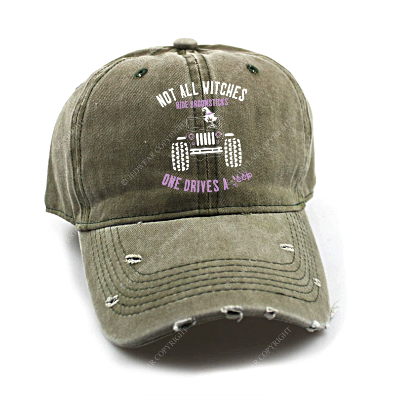 Halloween Not All Witches Ride Broomsticks One Drive A Car Jp Baseball Cap