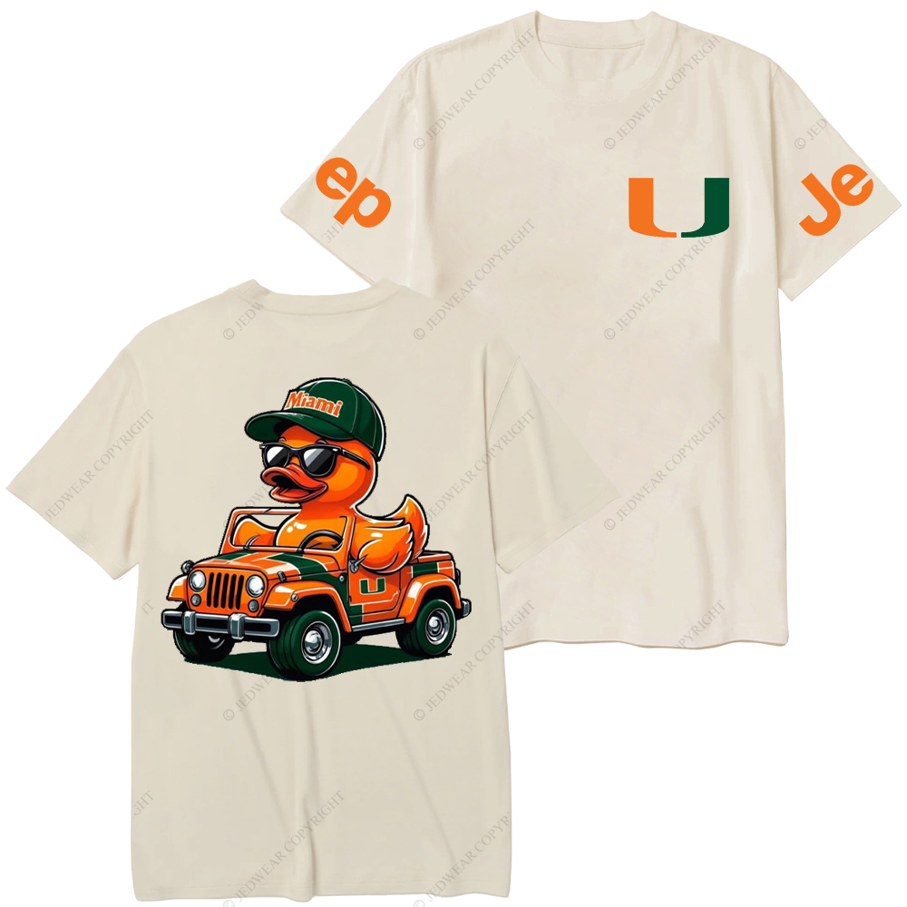 University of Miami Duck  Jp T-Shirt