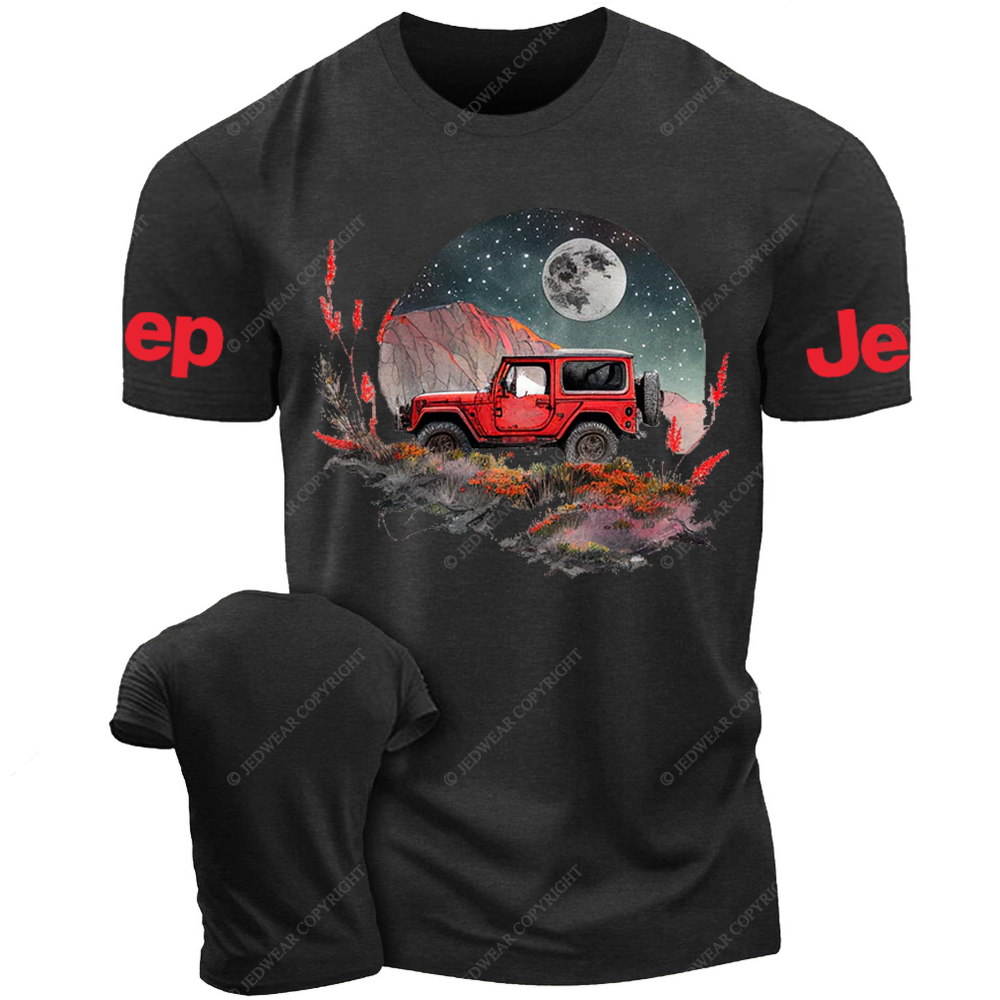 Red Car Full Moon Jp T-Shirt