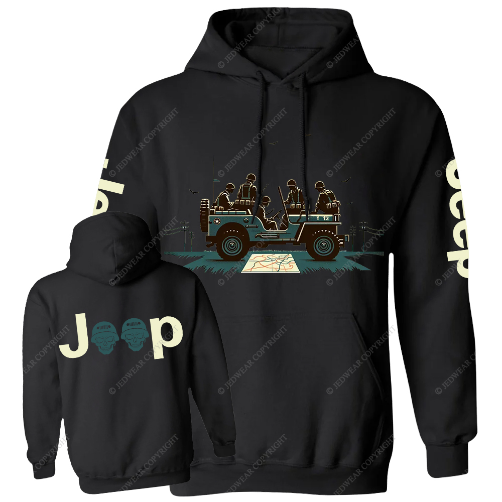 Retro Military Soldiers Jp Casual Hoodie