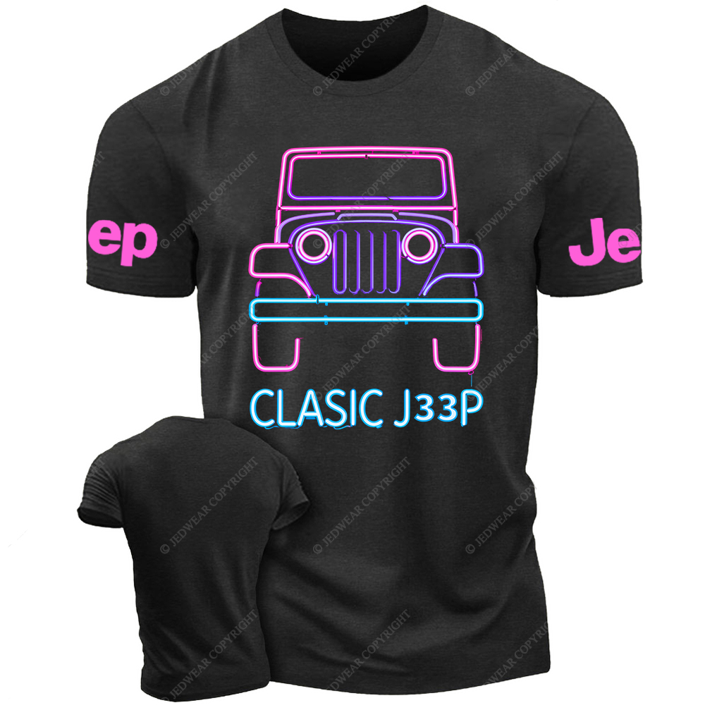 Colorful Neon Lines Off-Road Clasic Jp T-Shirt