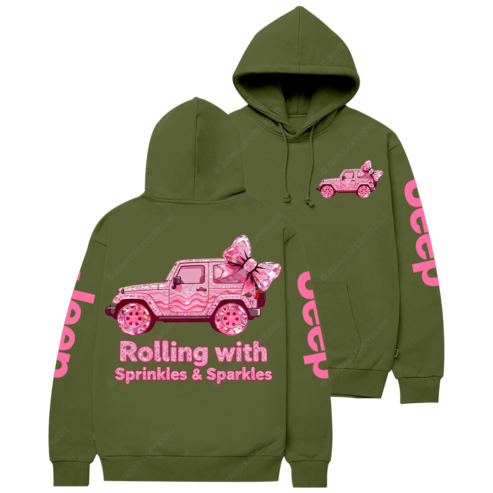Rolling With Sprinkles Sparkles Candy Style Jp Casual Hoodie