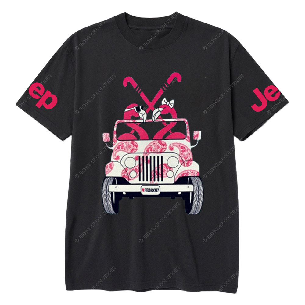 Lacrosse Car Flamingo Jp T-Shirt