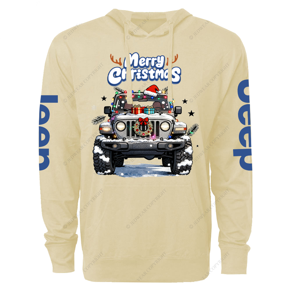 Merry Christmas Jp Oversized Lightweight Hoodie   