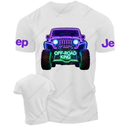 Colorful Neon Lines Off-Road King Jp T-Shirt