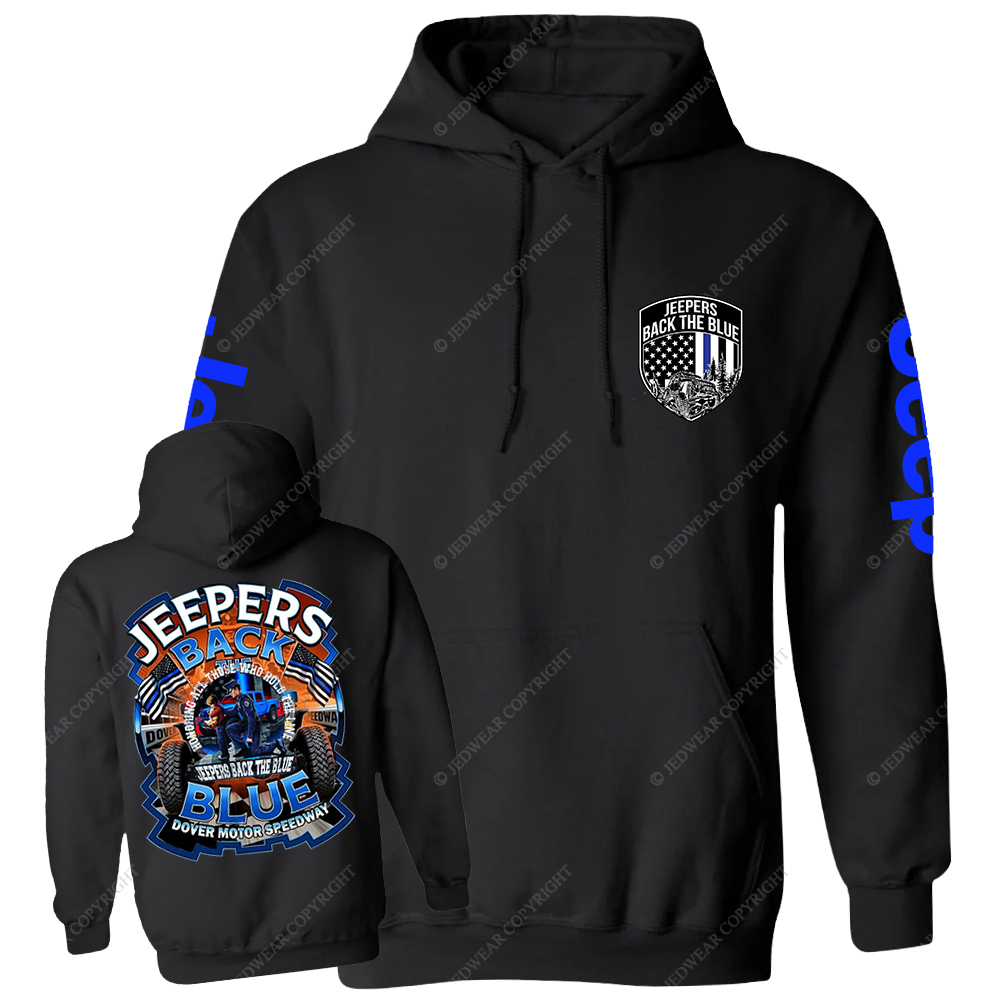 Police Jeepers Back The Blue Dover Motor Speedway Jp Casual Hoodie