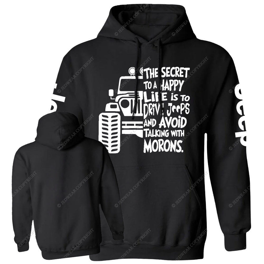The Secret To A Happy Life Is To Drive Jp Casual Hoodie