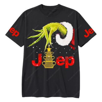  Santa Hug Pine Tree  Merry Christmas  Jp T-Shirt