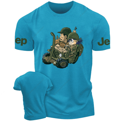 Green Cartoon Car Jp T-Shirt