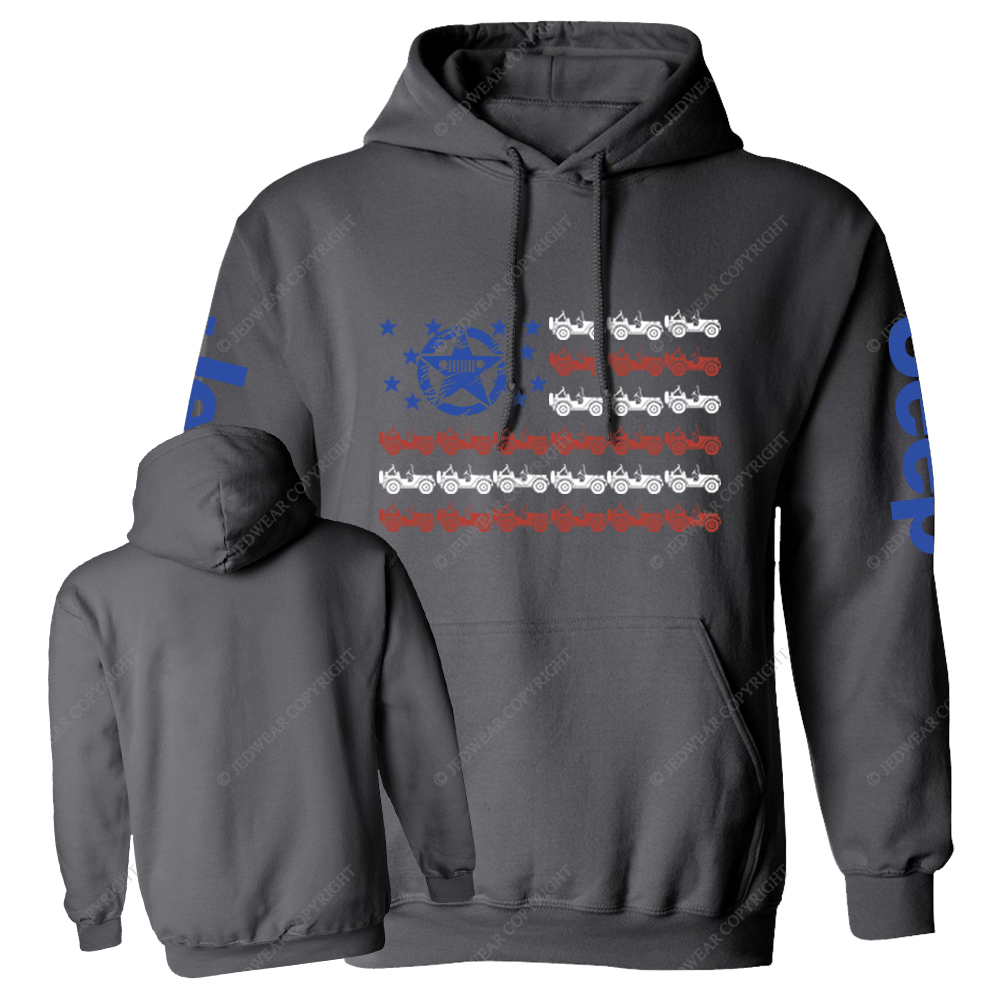 American Flag Military Star Jp Casual Hoodie