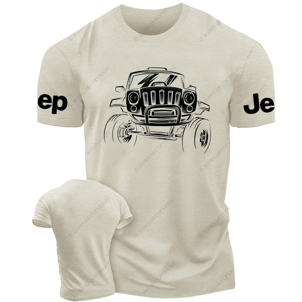Black And White Sketch Hand-Painted Car Jp T-Shirt