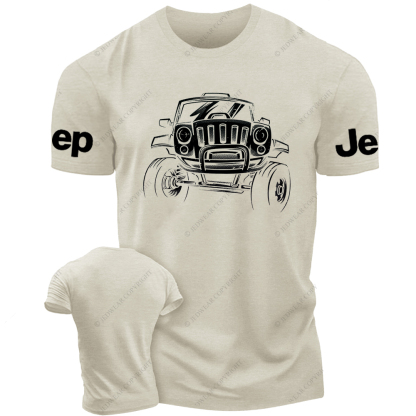 Black And White Sketch Hand-Painted Car Jp T-Shirt