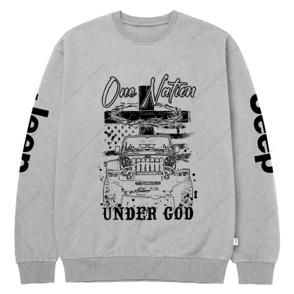 Jesus Religion One Nation Under God Jp Crew Neck Sweatshirt